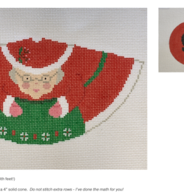 Canvas MRS  CLAUS 3-D CONE  4"