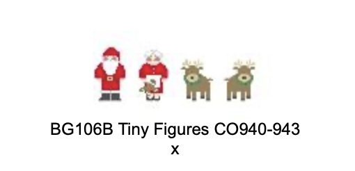 Canvas TINY TEAMS 4 PIECE SET - NORTH POLE