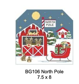 Canvas TINY TEAMS BACKDROP - NORTH POLE