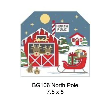 Canvas TINY TEAMS BACKDROP - NORTH POLE