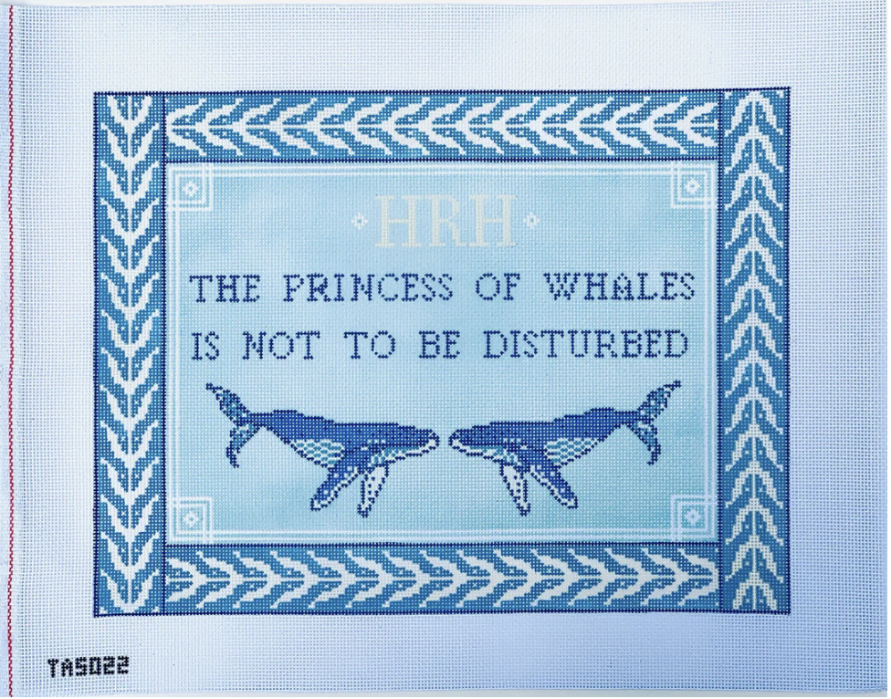 Canvas THE PRINCE OF WHALES IS NOT TO BE DISTURBED  TA5018   16X12"
