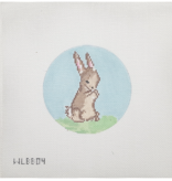 Canvas BUNNY 1   4"  ROUND  WLBB04