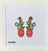 Canvas HOLLY AND JOLLY   4.5X4.5"  KCD1691