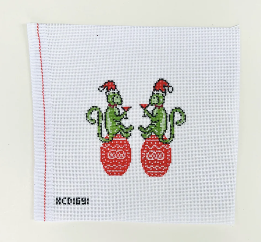Canvas HOLLY AND JOLLY   4.5X4.5"  KCD1691
