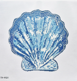 Canvas SCALLOP CANVAS - BLUE  TA4128