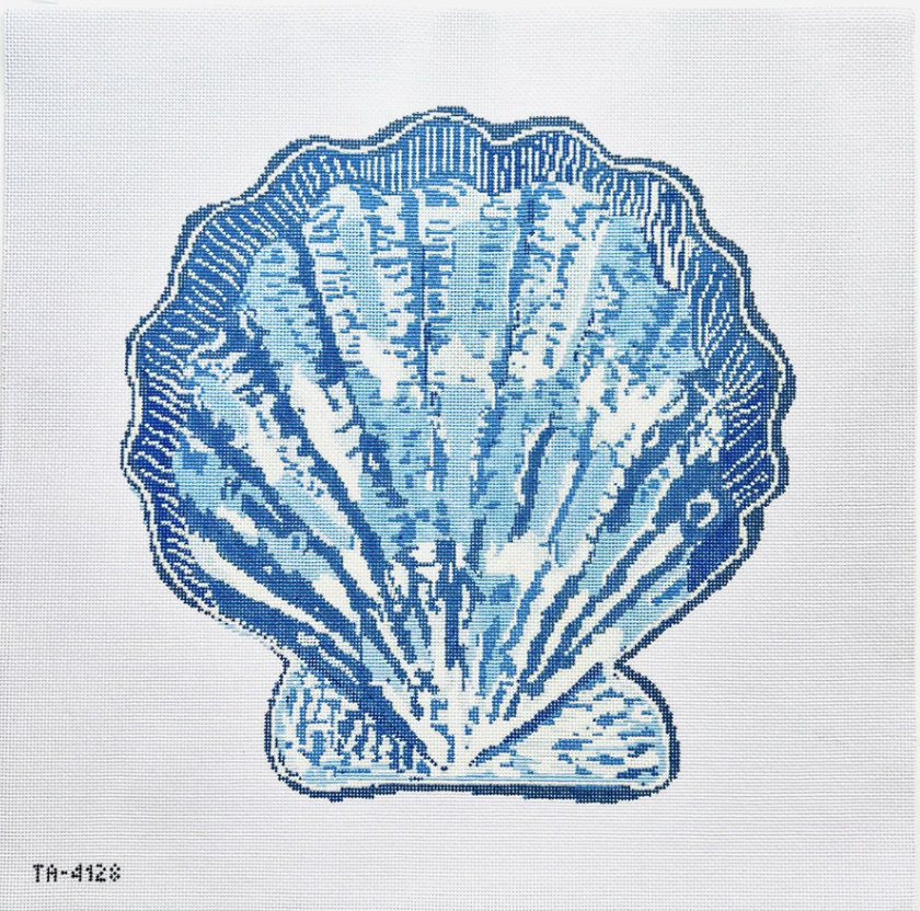Canvas SCALLOP CANVAS - BLUE  TA4128