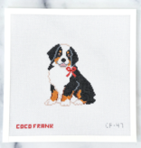 Canvas BERNESE MOUNTAIN DOG ORNAMENT  CF47  3X3.5"