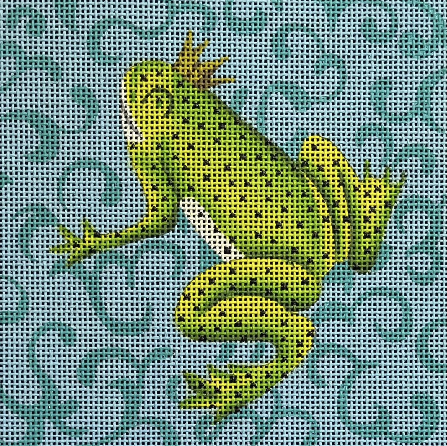 Canvas FROG PRINCE 5X5" SQUARE    AN175