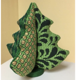 Canvas STITCHERY 3D CHRISTMAS TREE 9" - GREEN