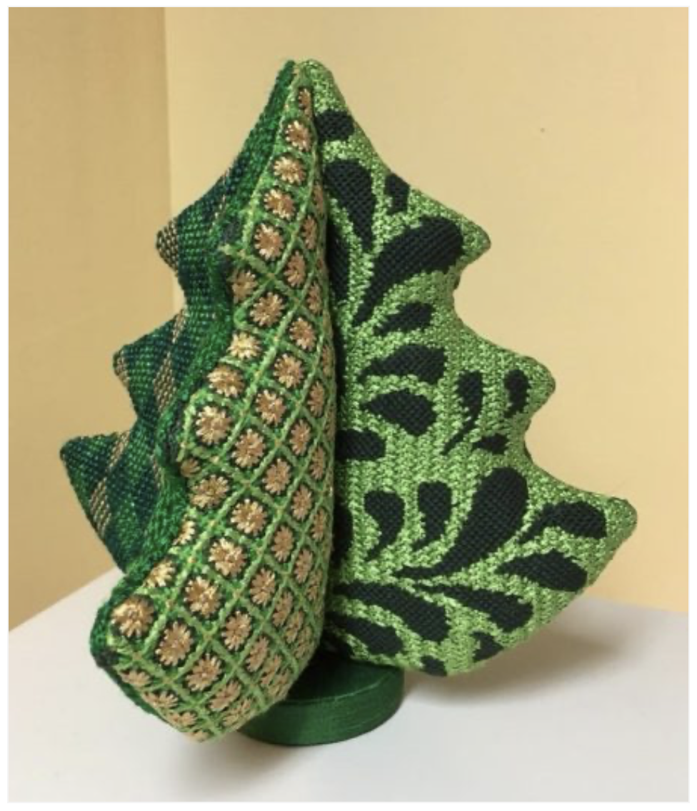 Canvas STITCHERY 3D CHRISTMAS TREE 9" - GREEN