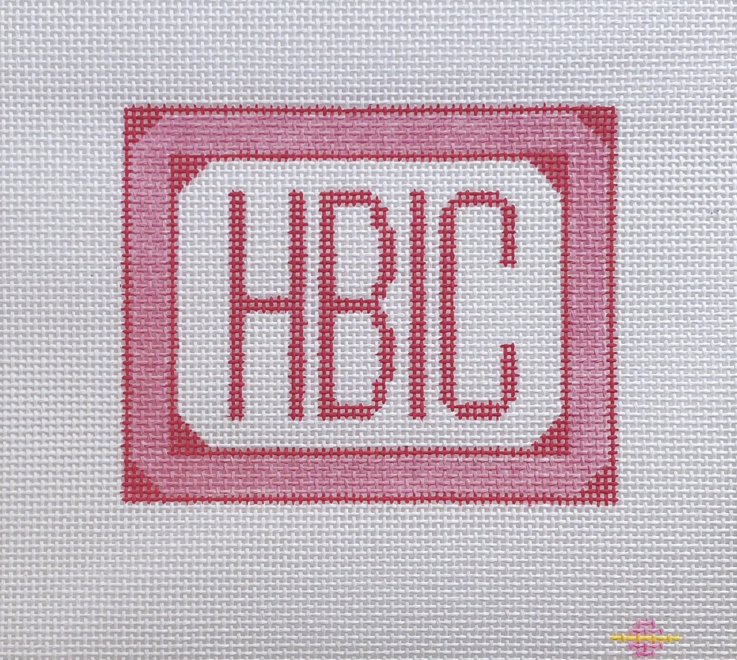 Canvas HBIC   -  PINK   SAS0125  4X5"