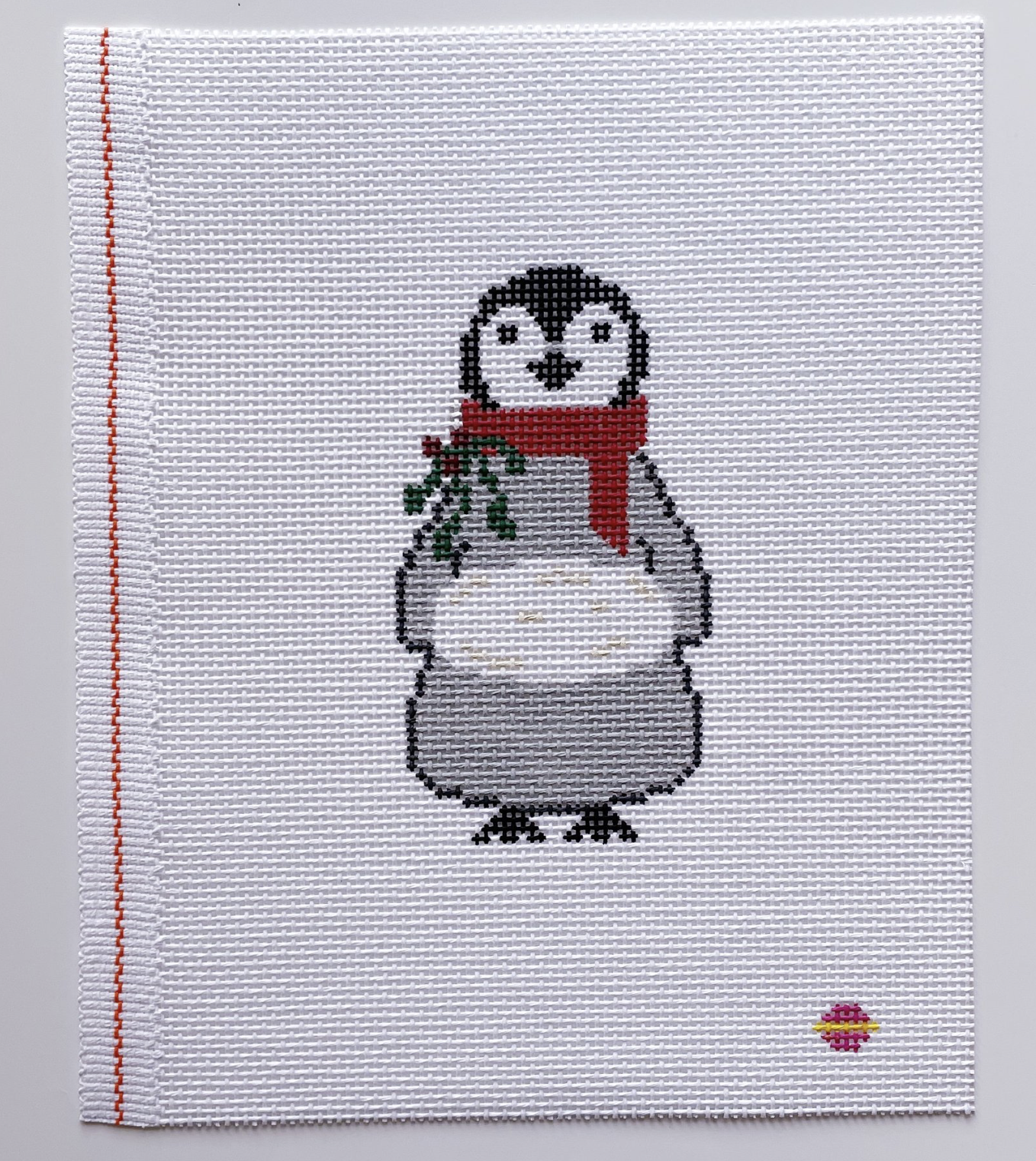Canvas BABY PENGUIN WITH MUFF   SAS0030  13 MESH