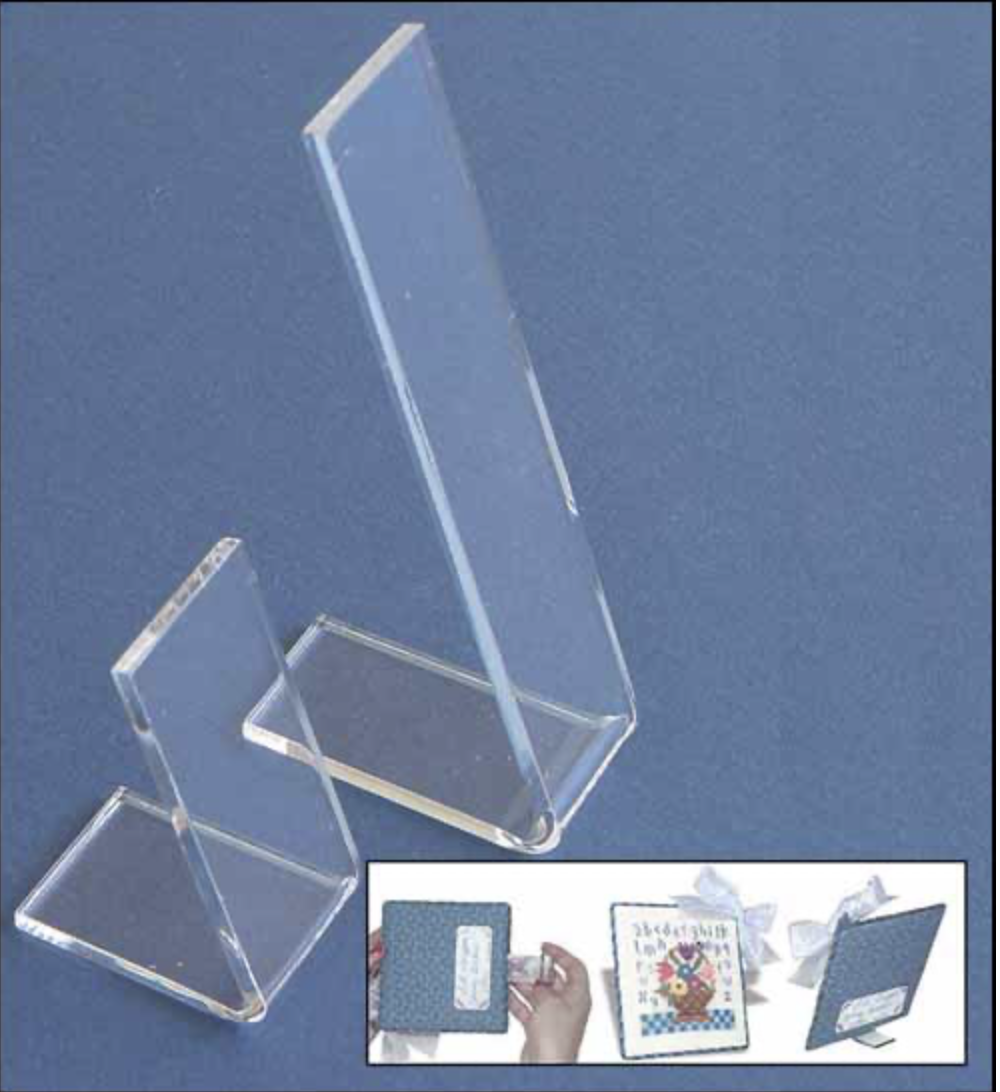 Accessories EASEL HINGE ACRYLIC STAND-UP BRACKET FOR FINISHING  -  2"