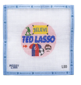 Canvas TED LASSO 4" ROUND  PLCLD9