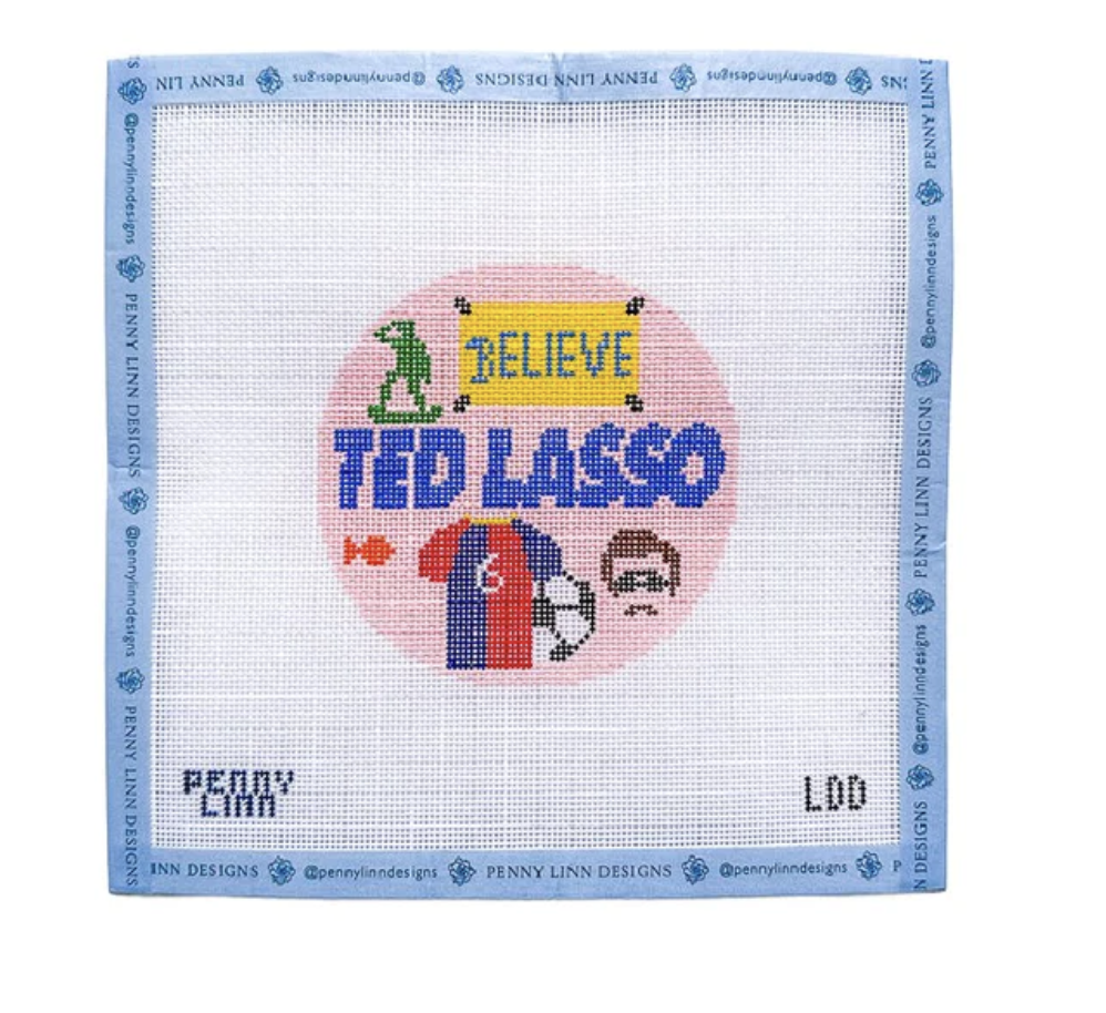 Canvas TED LASSO 4" ROUND  PLCLD9
