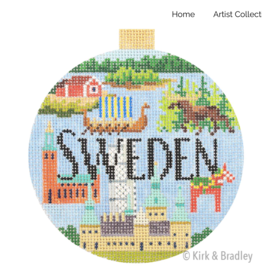 Canvas TRAVEL ROUND-  SWEDEN  KB1675