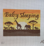 Canvas AFRICAN SAVANNAH BABY SLEEPING  5X7"  SBS82