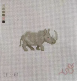 Canvas SPELLBOUND SAFARI - BABY RHINO  SBS81