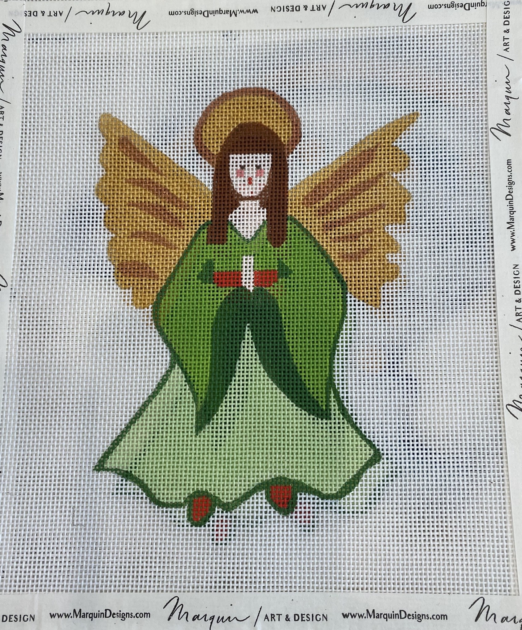 Canvas MARQUIN'S GREEN ANGEL
