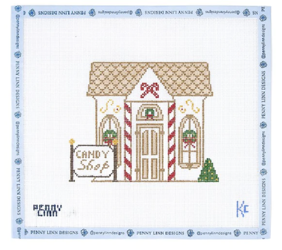 Canvas VINTAGE WINTER VILLAGE - CANDY SHOP PLCEH17