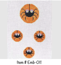 Canvas SPIDER FAMILY   EMB011  1.5"