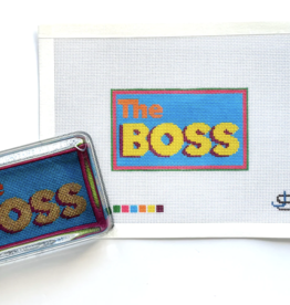 Canvas THE BOSS PAPERWEIGHT  - BOLD  INSERT  4.5X2.75"  CANVAS ONLY