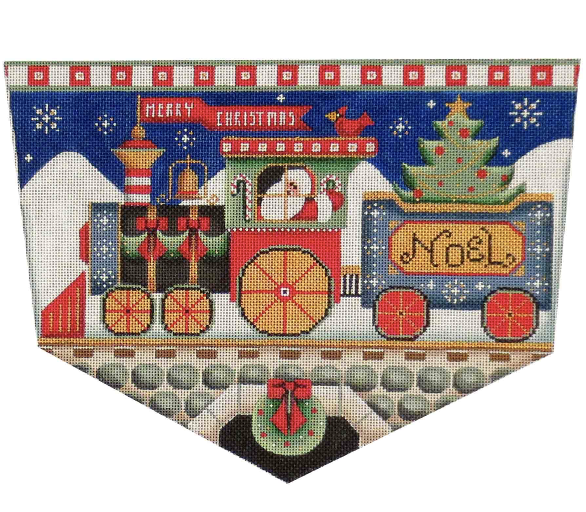 Canvas SANTA'S TRAIN CUFF 1422C