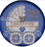 Canvas BABY'S FIRST CHRISTMAS ROUND  1031C