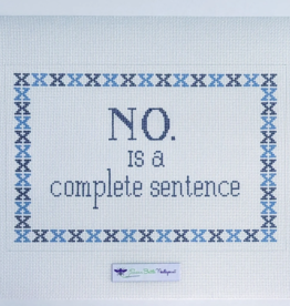 Canvas NO IS A COMPLETE SENTENCE  S12  12X8"
