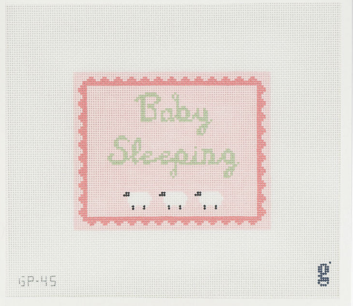 Canvas BABY SLEEPING  PINK   GP45