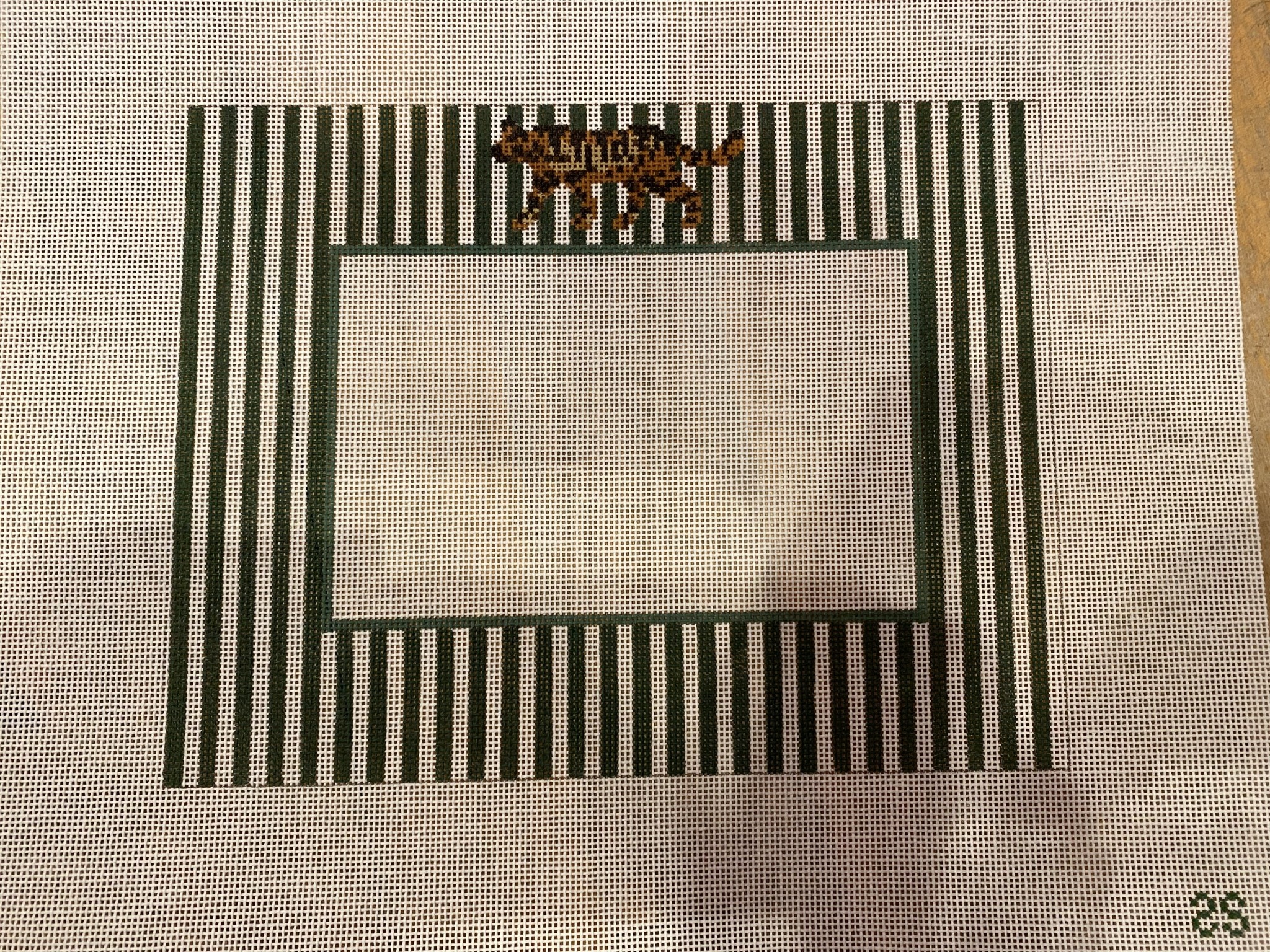Canvas SAFARI HORIZONTAL STRIPED FRAME