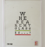 Canvas WHERE ARE MY GLASSES EYE GLASS CASE