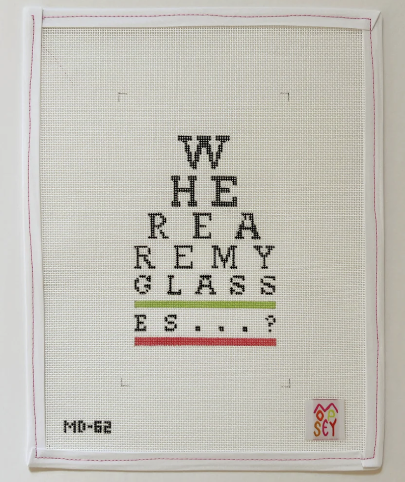 Canvas WHERE ARE MY GLASSES EYE GLASS CASE