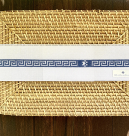 Canvas GREEK KEY DOG COLLAR - LITTLE DOG