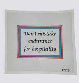 Canvas DON'T MISTAKE ENDURANCE....   CS19   6X8.5"