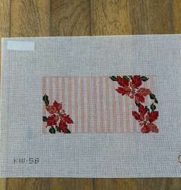 Canvas POINSETTA INSERT   3X6"