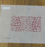 Canvas FRENCH DOTS IN PINK  INSERT   3X6"