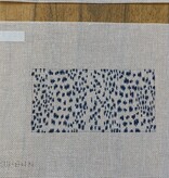 Canvas FRENCH DOTS IN NAVY  INSERT   3X6"