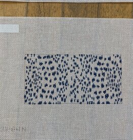 Canvas FRENCH DOTS IN NAVY  INSERT   3X6"