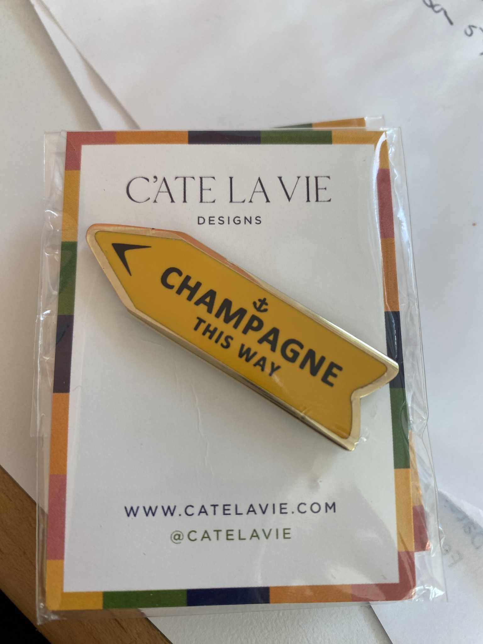 Accessories CHAMPAGNE THIS WAY NEEDLE MINDER - ORANGE