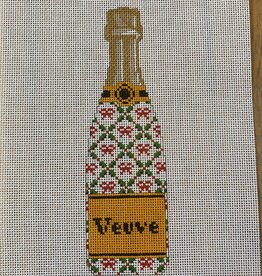 Canvas VEUVE BOTTLE - HOLIDAY TRELLIS   CLV004HT