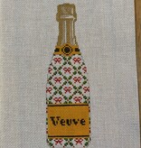 Canvas VEUVE BOTTLE - HOLIDAY TRELLIS   CLV004HT
