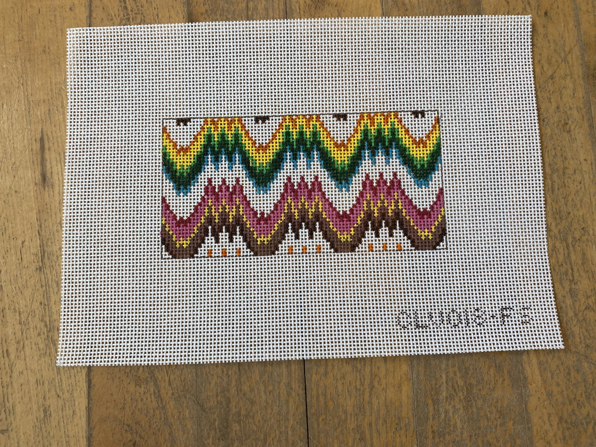 Canvas FLAME STITCH  INSERT    3X6"