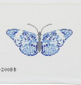 Canvas CHINOISERIE BLUE BUTTERFLY  IKS2005B  5X2.5"