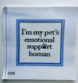 Canvas EMOTIONAL SUPPORT HUMAN  ZS131  8" SQUARE