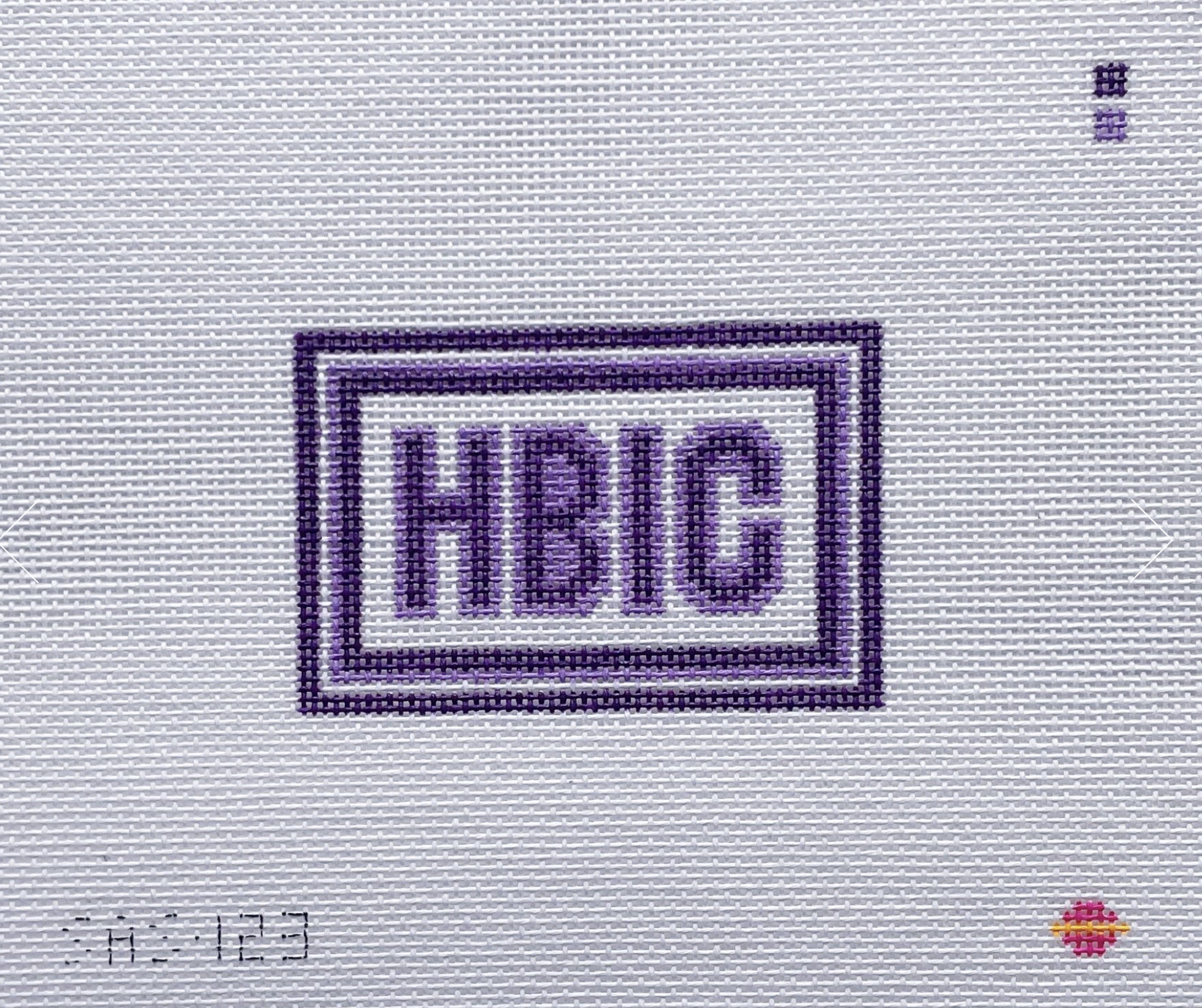 Canvas HBIC  MINI   - PURPLE  SAS123   2X3"