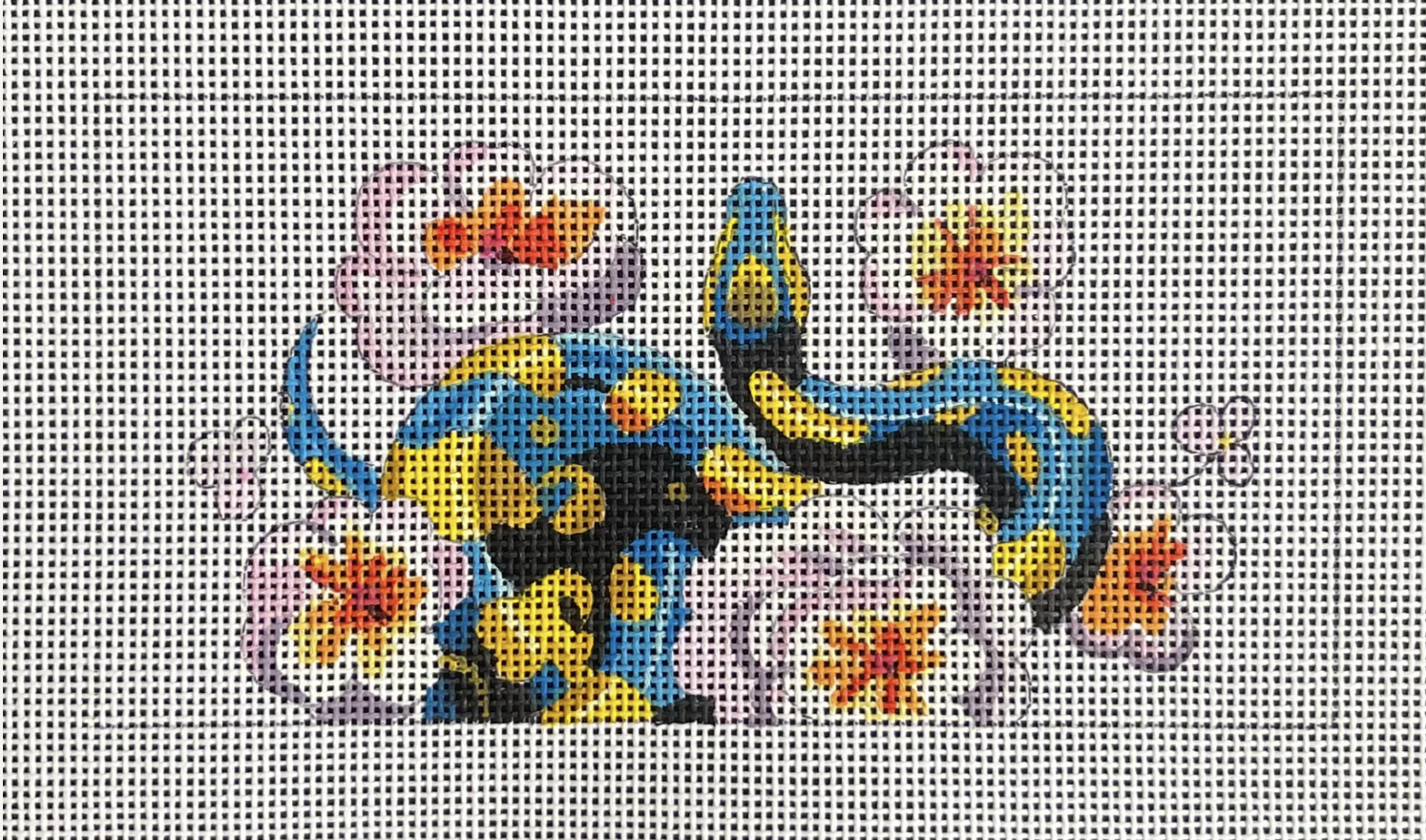 Canvas SNAKE FLORAL INSERT  IN586  FITS RACHEL BARRE EVERDAY BAG   6X3"