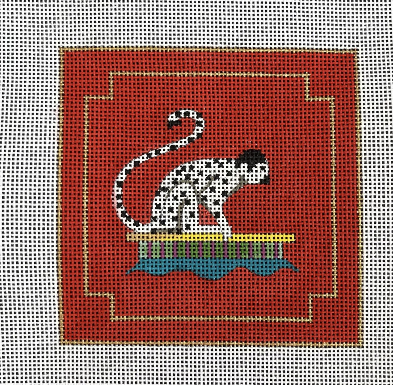 Canvas PAGODA SERIES 4X4" INSERTS  -  MONKEY   IN442