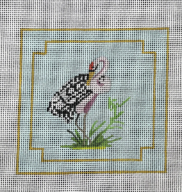 Canvas PAGODA SERIES 4X4" INSERTS  -  CRANE  IN440