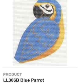 Canvas BLUE PARROT  CLIP-ON  LL 306B